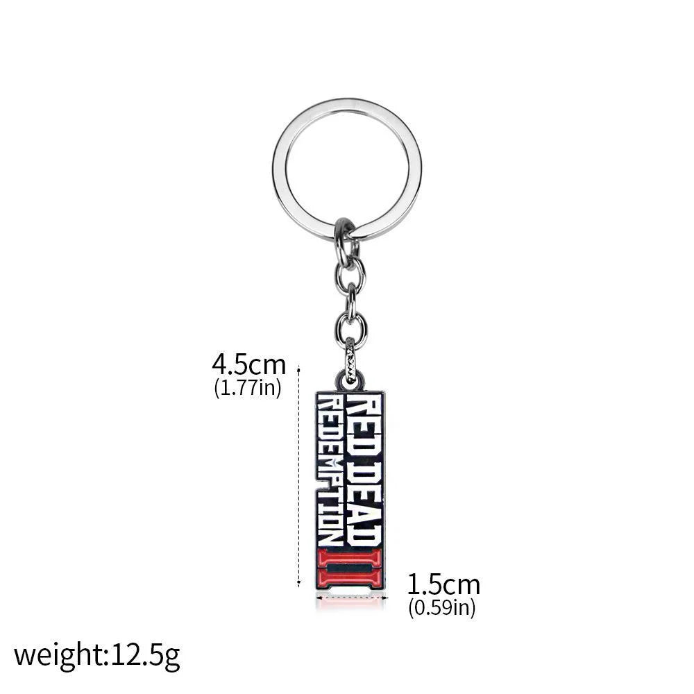 Red Dead Redemption Title card Keychain.
