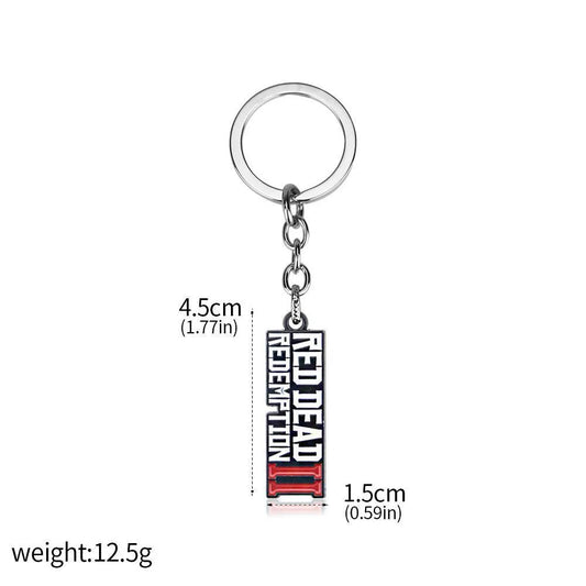 Red Dead Redemption Title card Keychain.